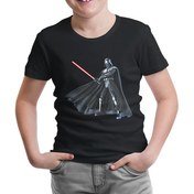 Resim Star Wars - Darth Vader Lightsaber Siyah Çocuk Tshirt 