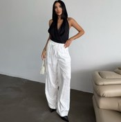 Resim Genel Markalar eyesof JAKAR SATEN PANTOLON - Beyaz 