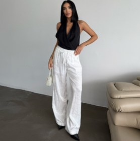 Resim Genel Markalar eyesof JAKAR SATEN PANTOLON - Beyaz 