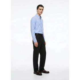 Resim Altınyıldız Classics Mavi Erkek Tailored Fit Gömlek ACE201000177_MAV 
