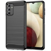 Resim Samsung Galaxy A04S Brushed Carbon Fiber Kılıf - Siyah AL3332 