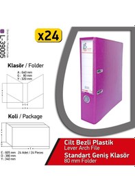 Resim Laçin Klasör Mor Geniş 24 Adet 1 Koli 