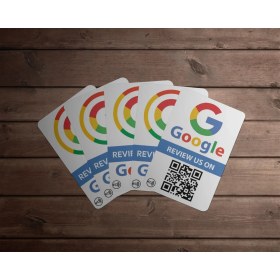 Resim Aktap Google Review Card 5 Pack Nfc Google Review Card With Qr Code 