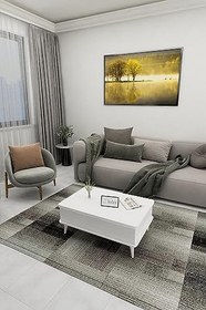 Resim Kolex Desensiz 3 Kademeli Akıllı Sihirli Sehpa (BEYAZ) 