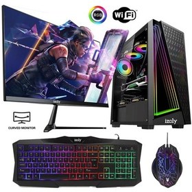 Resim Izoly ST02519 i5-10400F 8 GB 256SSD M.2 NVMe 512 GB SSD RX550 4 GB 24" Free Dos Masaüstü Oyuncu Bilgisayarı 