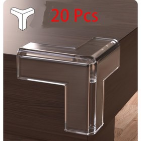 Resim 20 adet/30 adet/50 adet Şeffaf Silikon Köşe Koruyucuları, Güçlü Yapıştırıcı T-Şekilli Mobilya Koruyucuları Masa ve Dolap Zemin Koruma için 
