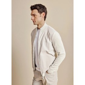 Resim Brooks Brothers Gri Erkek Bato Yaka Standart Fit Hırka BBFW25MKS005 