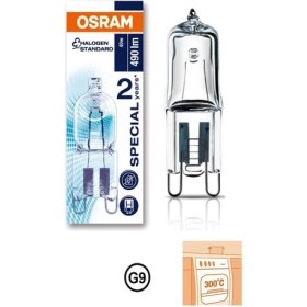 Resim Osram 66740 40W Halopin Fırın Ampul G9 Duy 2700K (5 Adet) 