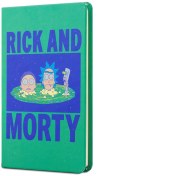Resim RICK AND MORTY SERT KAPAK LASTIKLI MINI DEFTER YESIL 