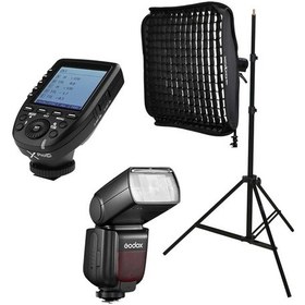 Resim Godox Tt685ıı-c Canon Flaş Full Set - X Pro + 60x60 Softbox 