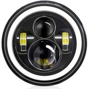 Resim 1pcs 7 İnch Car Motorcycle Led Headlight With Drl/turn Signal/low Beam/high Beam 7'' Round Headlight 6000k 140w Ip67 Waterproof 