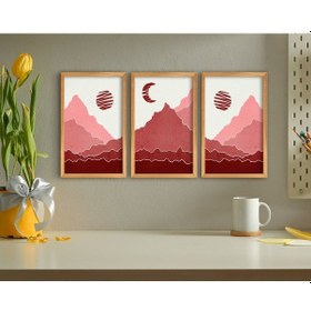 Resim Bk Home Dekoratif 3’Lü Retro Ahşap Tablo-11 (551040955) 