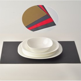 Resim Tohana Plastik 4lü Amerikan Servis 30x45cm Kahve Rengi Kahverengi 