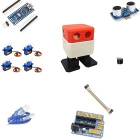 Resim Arduino Emes Robotik Emes Kırmızısı Otto Robot Seti 