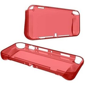Resim Flybuy Nintendo Switch Oled Tpu Clear Kılıf, Dalgalı Kabuk, Kırmızı, Sanbuyos 