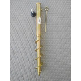 Resim Plaj & Bahçe 40+4 cm Metal Şemsiye Kazığı Sarı 44 cm 