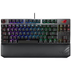 Resim Asus ROG Strix Scope TKL Deluxe Cherry MX Red Switch RGB Türkçe Mekanik Oyuncu Klavye 