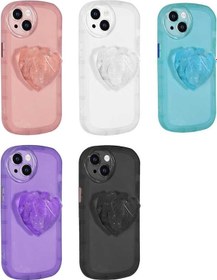 Resim İphone 13 Uyumlu Kamera Korumalı Pop Soketli Renkli Zore Ofro Kılıf-mor Mor 