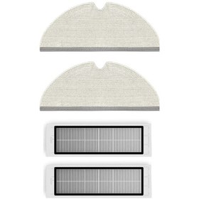 Resim Roborock S5 Max (Beyaz) Uyumlu Yedek Mop Ve Hepa Filtre-4 Parça 