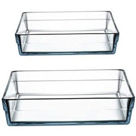 Resim Paşabahçe 159128 Premium Dikdörtgen Borcam Seti 2'li - Fma05050 Fma05209 Şeffaf 