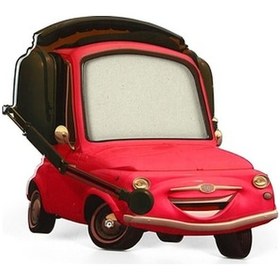 Resim Kırmızı Araba Damla Çerçeve (8X10) Dmlak 