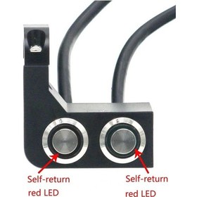 Resim Tip 6-moflyeer Motosiklet Anahtarı 22mm Motosiklet Gidonu Manuel Ve Kendi Kendine Dönüş Düğmesi Led Işık Lambası Kontrol Anahtarı Motosiklet 