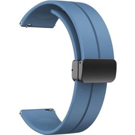 Resim Ticwatch Uyumlu Pro Kordon Mıknatıslı Silikon 22mm Krd84 