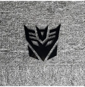 Resim Decepticon'lar Siyah-24x24 Cm-araba Çıkartmaları Transformers Autobots Decepticon'lar Yansıtıcı Dekorasyon Yakıt Deposu 