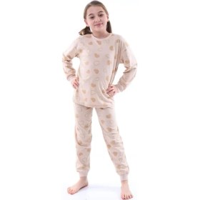 Resim Geyik Desenli Kız Çocuk Pijama Takımı 