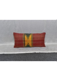 Resim Zehra Abla Halı Yeni El Dokuma Dekoratif Lumbar Kilim Kırlent Yastık Kılıfı 6623 Çok Renkli 