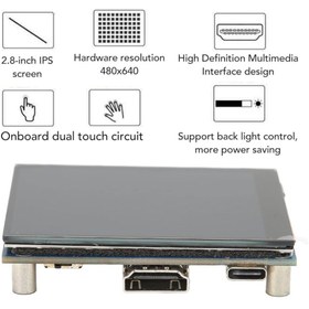 Resim GÜMRÜK MARKET XYGStudy 2,8 inç HDMI IPS Kapasitif LCD Ekran (Y) Çözünürlük 480 × 640 Ayarlanabilir Parlaklık 