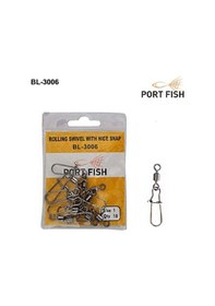 Resim Portfish Bl-3006 Yuvarlak Kancalı Fırdöndü No:3/0 - Standart 