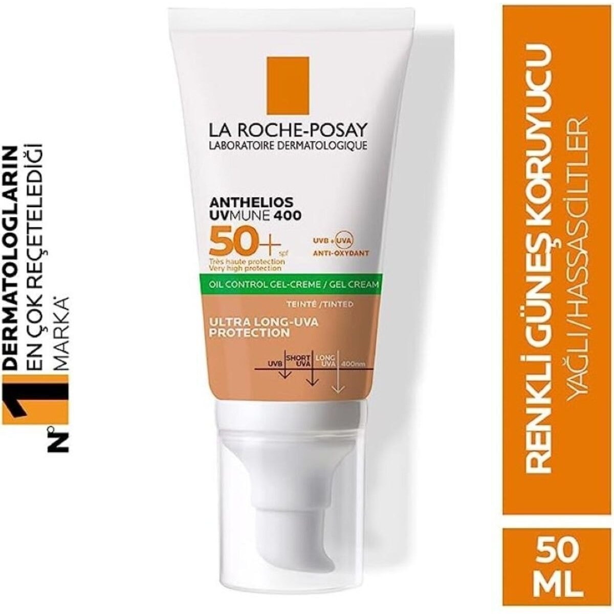 La Roche-Posay Anthelios UVmune 400 Tinted Cream SPF50+ 50 ml Fiyatı ve Özelliklerı - Badem