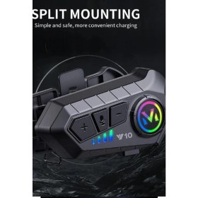 Resim İlkyaz Fashion Y10 Kask Kulaklık Bluetooth Motosiklet Kulaklık 5,3 Bluetooth Intercom Motorsiklet Kulaklık Ilkyz 