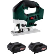 Resim KLPRO KLDT18B-20 18VOLT/2.0 Ah Li-Ion Çift Akülü Kömürsüz Profesyonel Dekupaj Testere 