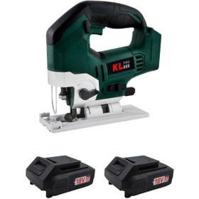 Resim KLPRO KLDT18B-20 18VOLT/2.0 Ah Li-Ion Çift Akülü Kömürsüz Profesyonel Dekupaj Testere 