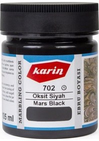 Resim Karin Ezilmiş Ebru Boyası 105Ml 702 Oksit Siyah 