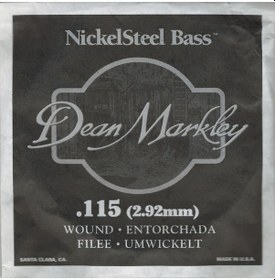 Resim Dean Markley Nickel Steel Bass .115 Bas Gitar Tek Tel 