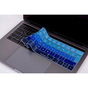 Resim Lacivert Mavi Macbook Pro Klavye Koruyucu Uk(eu) İngilizce Baskı A1706 1989 2159 A1707 1990 Uyumlu Ombre McStorey