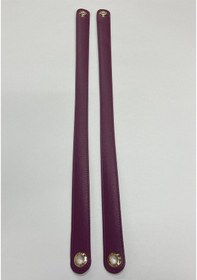 Resim Çanta Sapı / Omuz Çanta Sapı /uçları Kuşgözlü Mor Mor 