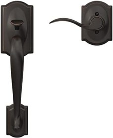 Resim Nacario NrcrioShop (Aged Bronze) - FE285-CAM-ACC-RH Camelot Lower Handleset for Electronic Keypad with Acce 