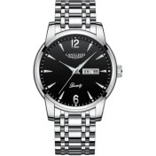 Resim Hanyang 616-SIYAH Gümüş Poedagar Üst Marka Lüks Erkek Saatler Aydınlık Su Geçirmez Paslanmaz Çelik Izle Erkekler Tarih Takvim Iş Kuvars Kol Saati (Yurt Dışından) 