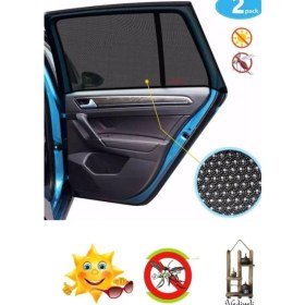 Resim Ankaflex 4 Adet Araba Araç Oto Yan Cam Güneşlik Örtü Perde Kılıf Güneşliği Araba Araç Arka Yan Cam 