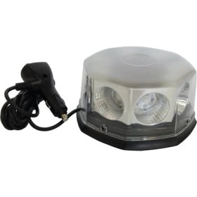 Resim Space Mıknatıslı Tepe Lambası Cree Ledli Yuvarlak Kırmızı Mavi 12V / LAIK110 