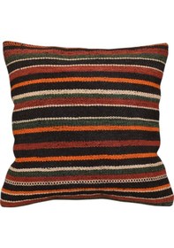 Resim Zehra Abla Halı Yeni El Dokuma Dekoratif Kilim Kırlent Yastık Kılıfı 6495 Çok Renkli 
