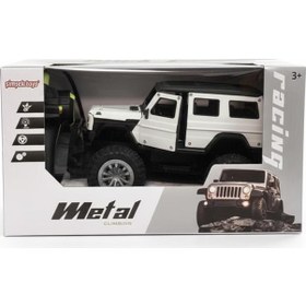 Resim Şimşek Toys Uzaktan Kumandalı 1:20 Şarjlı Metal Off Road Işıklı Arazi Aracı Beyaz 682 Beyaz - Siyah 