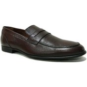 Resim Burç 3030306 Kahverengi Bağcıksız Loafer Erkek Ayakkabı Kahverengi 