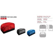 Resim Plaka Lambası Ford P 100 Transit Pikap V184 347 Isuzu Md-23-md27 Npr 66 Kırmızı 12/24 V 