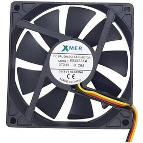 Resim 80X80X15 24V 3P 8Cm 15Mm 3 Uçlu Fan 