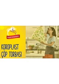 Resim Koroplast Güçlü Çöp Torbası Orta Boy 15 Adet 12Li 